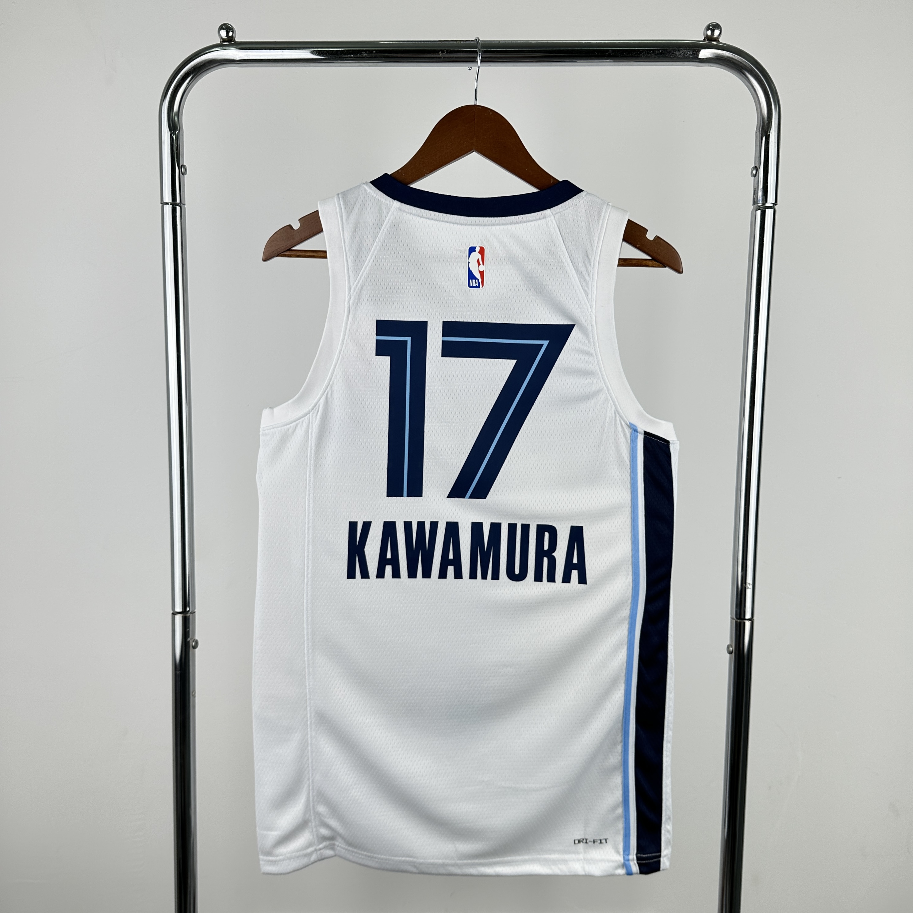 Men Memphis Grizzlies #17 Kawamura White Season Nike 2024 NBA Jersey